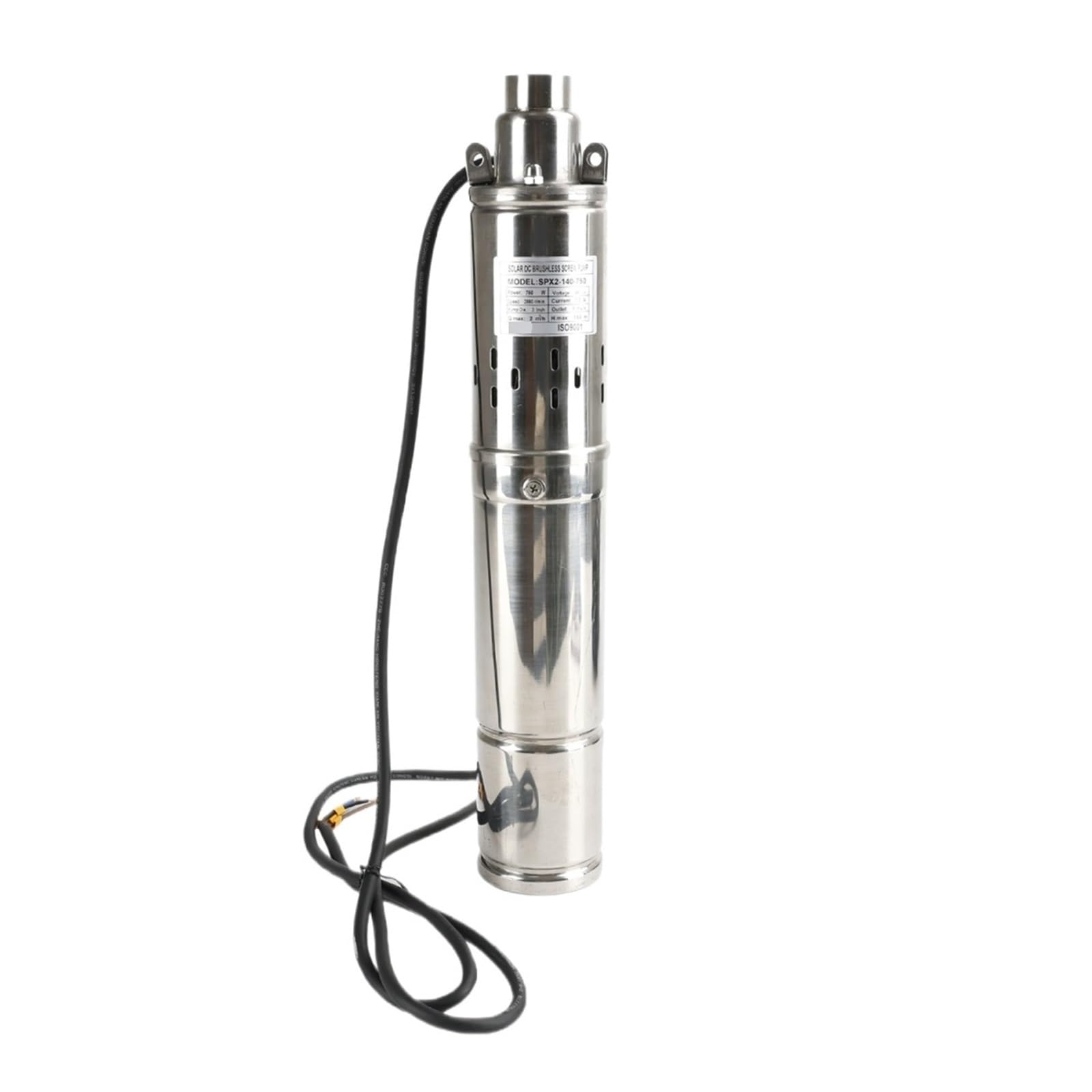 Gdbagkdqk One Color 3" 48V 750W Mppt Screw Solar Bore Pump Submersible Deep Well Hole Steel Powerful Water Flow