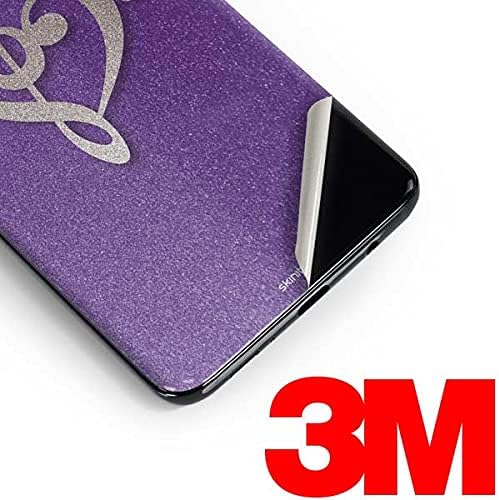 Skinit Decal Phone Skin Compatible with Samsung Galaxy S10e - Originally Designed Purple Glitter Musical Heart Design