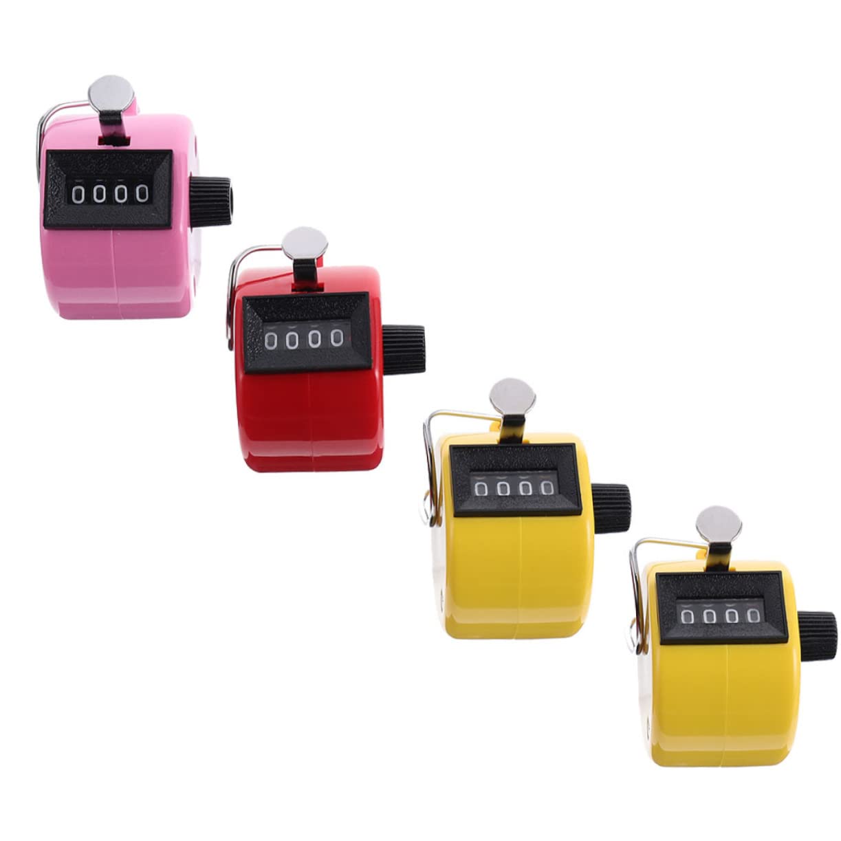 BESPORTBLE Manual Plastic Digital Counter Hand Clicker Counter Sports Durable Lightweight Portable Fitness Tool Random Color
