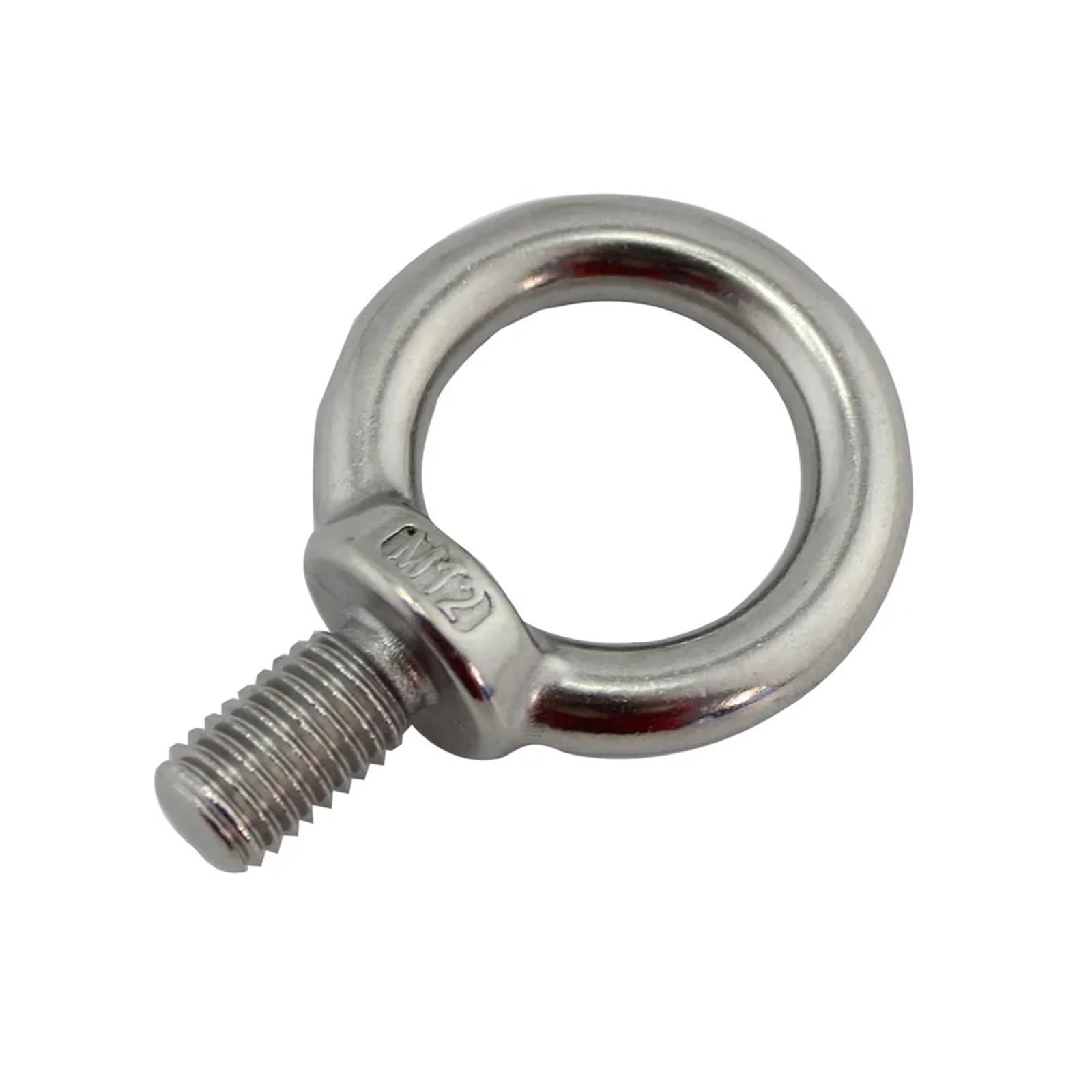 Tornillo De Ojo Tornillo de perno ojo elevación acero inoxidable 304 plateado alta resistencia M6 M8 M10 M12(5pcs,M12)