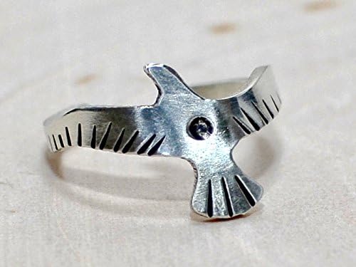 Flying Seagull Sterling Silver Toe Ring or Adjustable Finger Ring