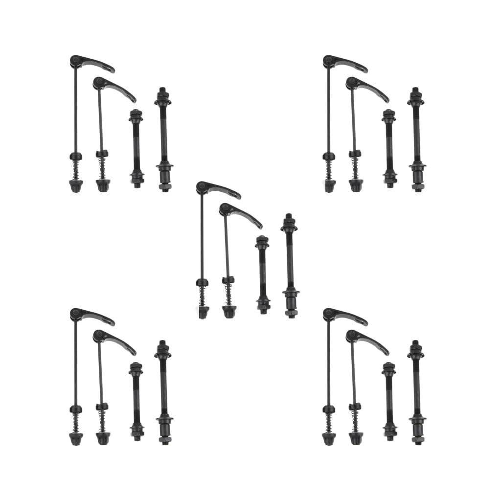 5 Set Ultraleichtes Fahrrad Fahrrad Schnellspanner Set Vorderrad Hinterrad Nabe Achse