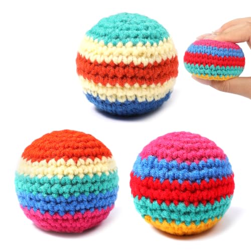 ADTWOMERIE Bolsa de crochê feita à mão (colorida)