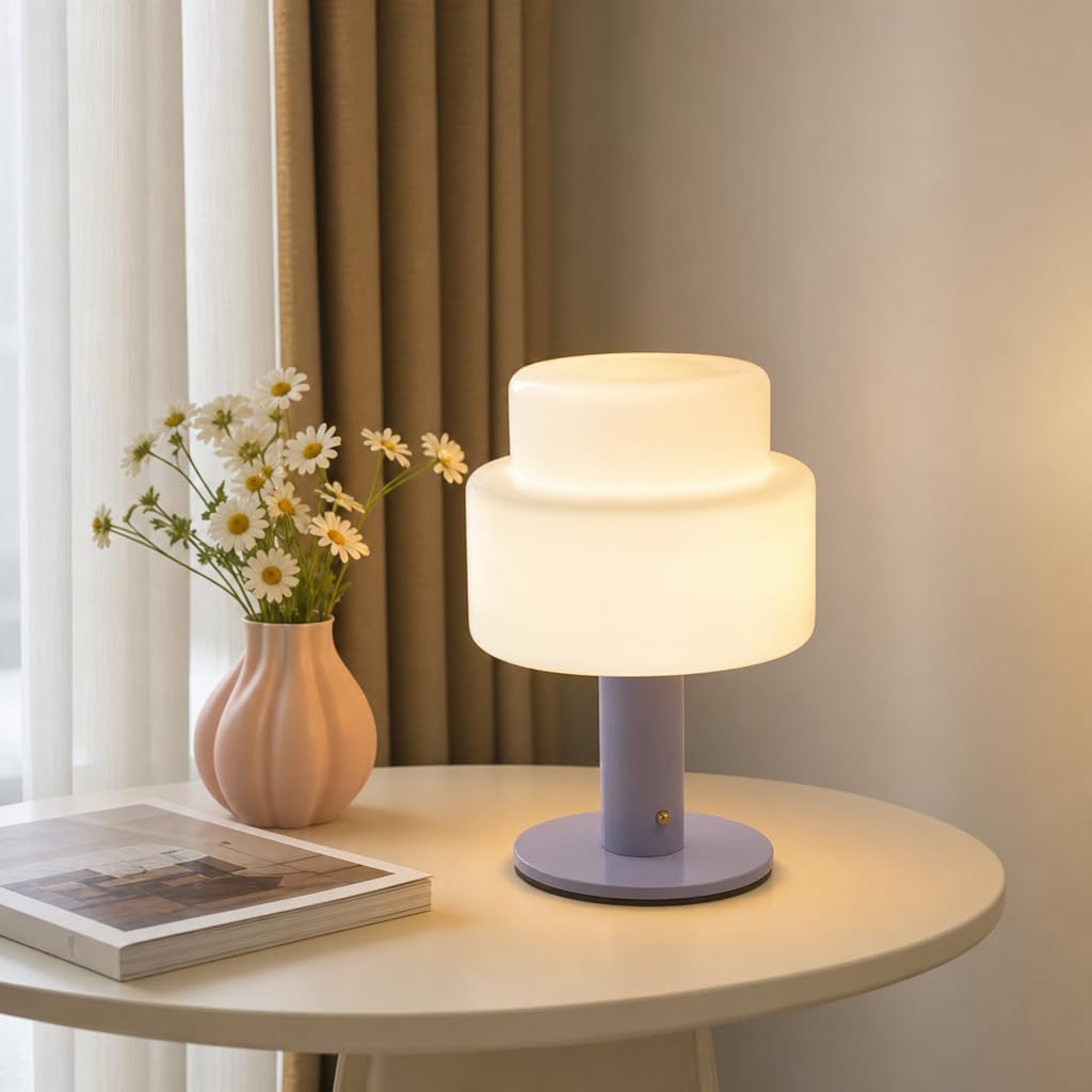 LED Tischleuchte Akku 5W Tischlampe Kabellos USB Aufladbar Dimmbar (Blau)