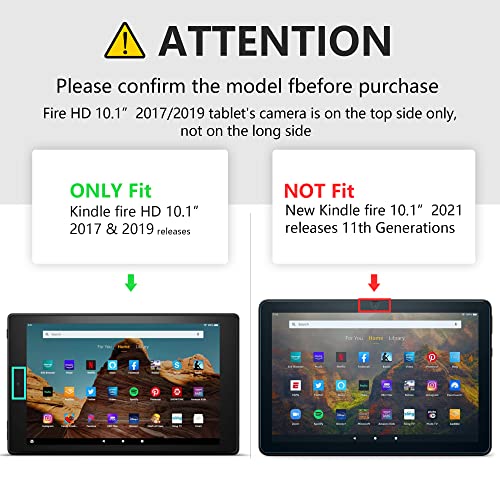 Filmext 2 Pack Fire Hd Tablet 10.1 Inch(7Th/9Th Generation, 2017/2019 Release) And Fire Hd 10 Kids Edition Screen Protector Anti-Glare Anti-Blue Light Pet Film #TOP1