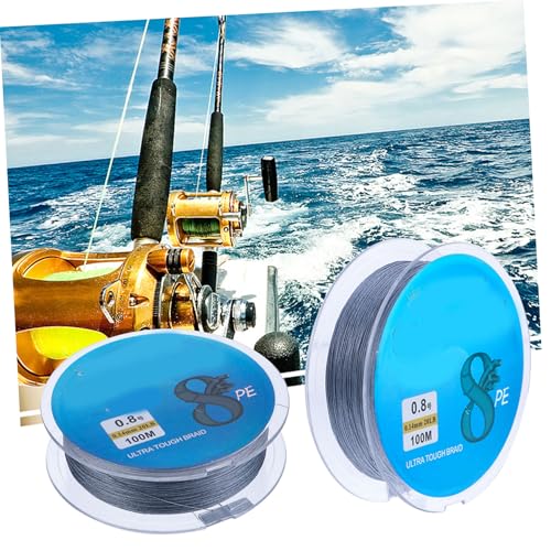 Línea de Pesca Trenzada de 8 Hebras ifundom 100m Diámetro 0.8 Nylon Gris miniatura 4
