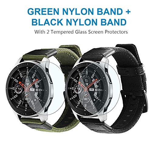 Correa de nylon para Galaxy Watch 46mm, pack de 2 miniatura 2