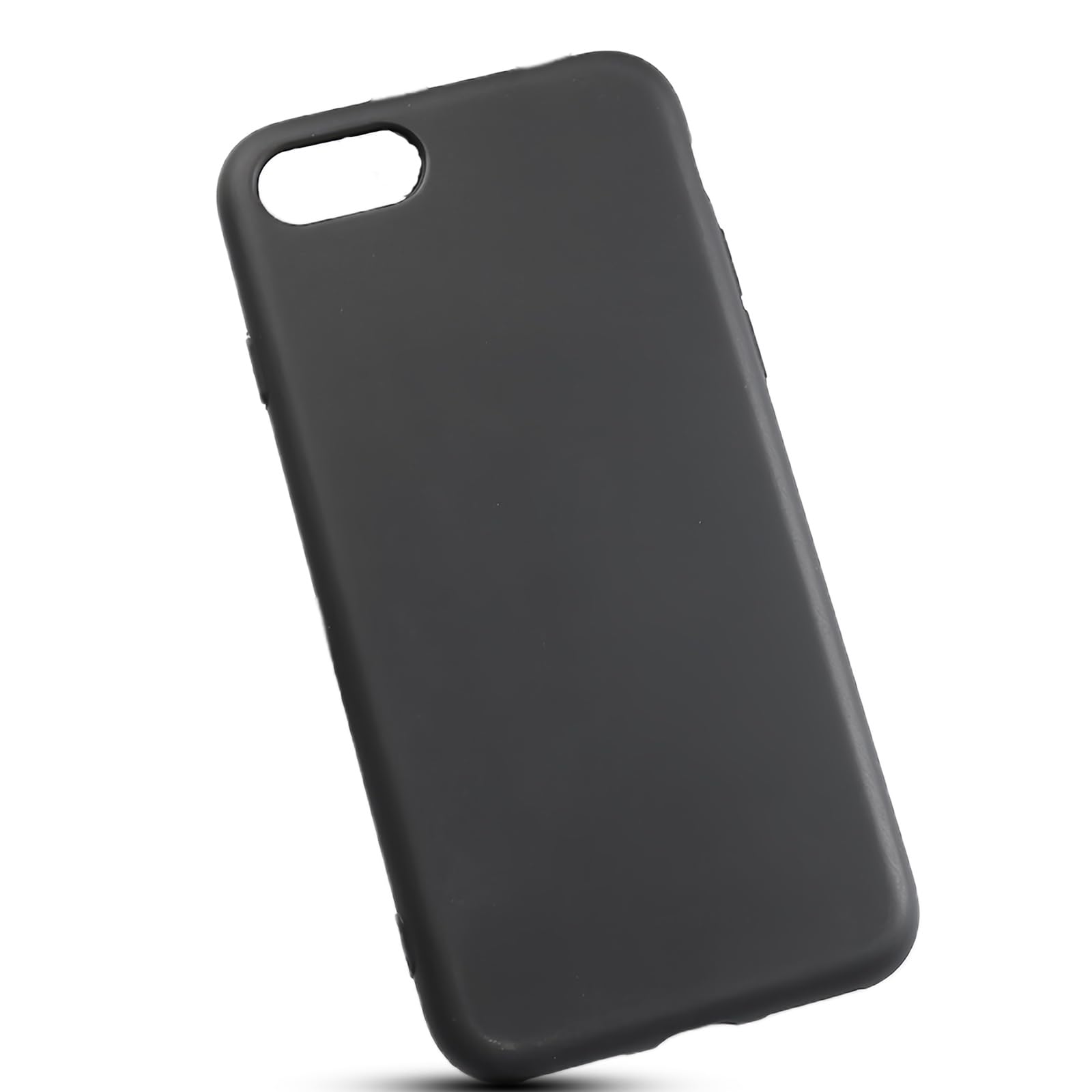 Compatible iPhone 6S / 6 Protective Case, Ultra Abrasion Resistant, Anti-Fingerprint, Black TPU Silicone iPhone 6 Case, Lightweight, Shockproof, Wireless Charging Compatible, iPhone 6s Cover