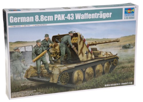 Trumpeter 05550 modèle Kit German 8.8 cm Pak Armes 43 de Bretelles SPG