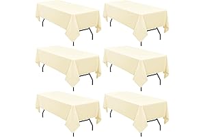 Elegant Beige Tablecloth Rectangle for Timeless Table Decor