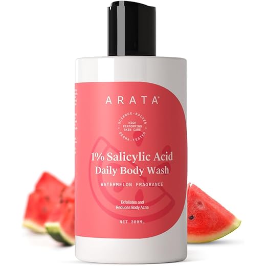 Arata Salicylic Body Wash 300ml - Acne Treatment & Smoothing