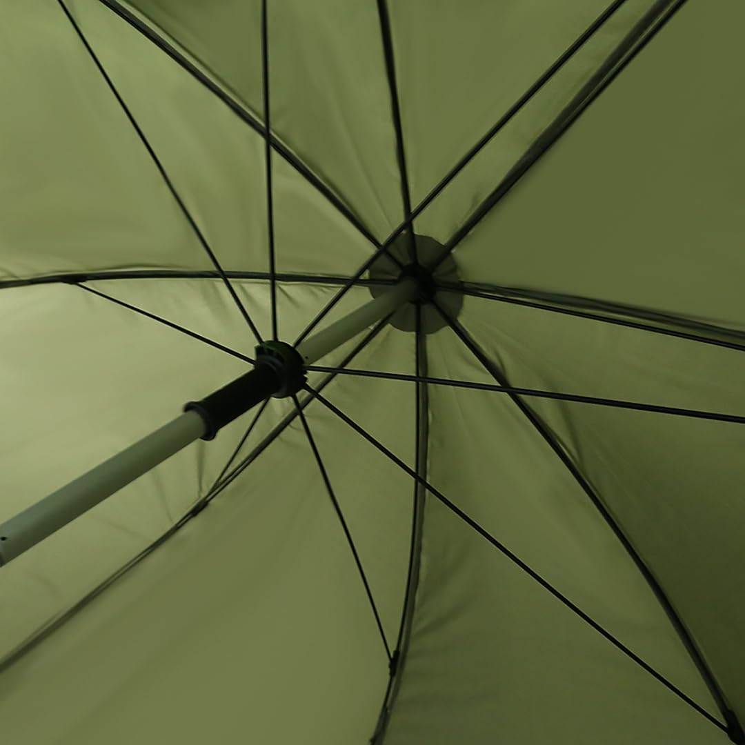MK-Angelsport Parapluie XXL pour pêcheurs - Protection contre les mouches et les moustiques - Parapluie de pêcheur de 2,5 m - Tente fermée avec paroi latérale - Tente pour pêche à la carpe - Parapluie
