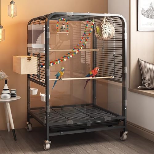Budgies Cage, Large Bird Cage, Budgie, Bird Aviary Indoor with Wh...