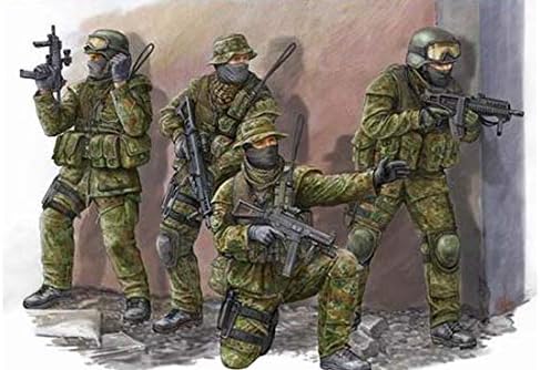 Miniatura 2 de Trumpeter Moderno juego de figuras alemanas KSK Commandos (paquete de 4), escala 135