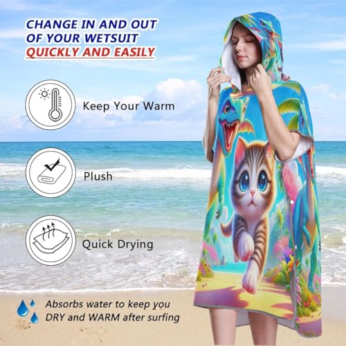 Serviette de natation et poncho de surf pour changer