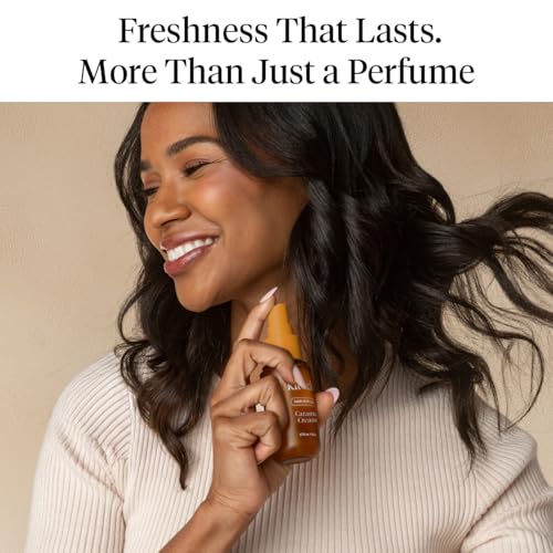 Image of Kitsch Hair Perfume for Women - Caramel Cream | Clean, Deodorizing & Patented Odor-Eliminating Technology Hair Spray & Body Mist - Freshen Hair & Body- Creamy Caramel & Whipped Vanilla Scent - 50mL