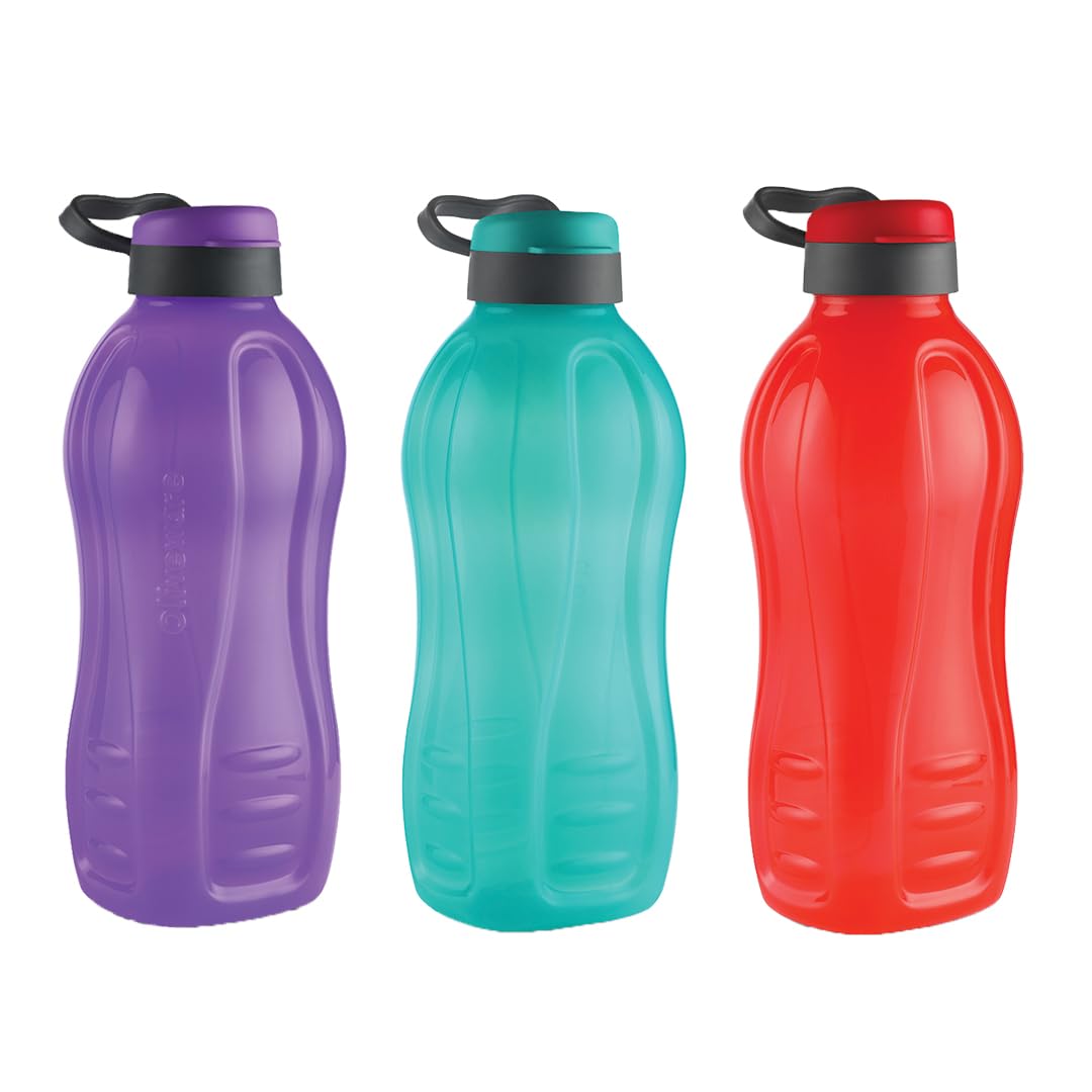 See full amazon price history chart for oliveware Jumbo 2 Litre Water Bottle, 100% Leak Proof, BPA Free Premium Plastic Bottle, for Home, Office & Gym, Sturdy with Holder, Pack of 3 (Multi) oliveware Jumbo 2 Litre Water Bottle, 100% Leak Proof, BPA Free Premium Plastic Bottle, for Home, Office & Gym, Sturdy with Holder, Pack of 3 (Multi) (B07TT7XMLX) Amazon Price History, Amazon Price Tracker