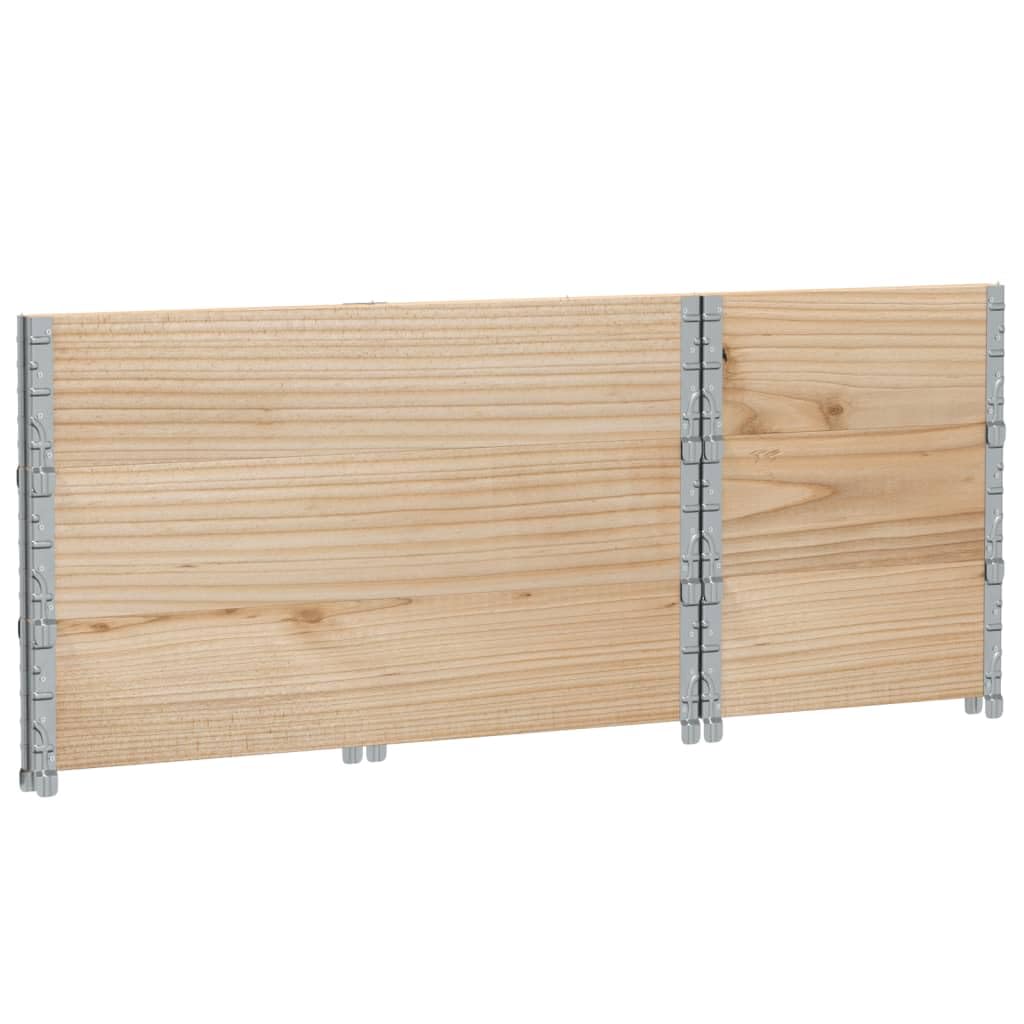 Paretali per Pallet 3 pz 100x50 cm in Legno Massello di Pino, Commercio e Industria,Movimentazione di Materiali,Pianali di carico e Pallet, 20.88kg-3295370