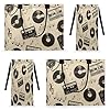 Mexpekil Large Utility Tote Bag for Women Foldable Beach Tote Bag Vintage Music Tape Vinyl Record Travel Handbag for Work Shopping Gym Swimming Picnic #5