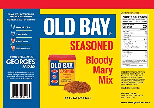 George'S Bloody Mary Mix George'S Old Bay Seasoned Bloody Mary Mix thumb #1