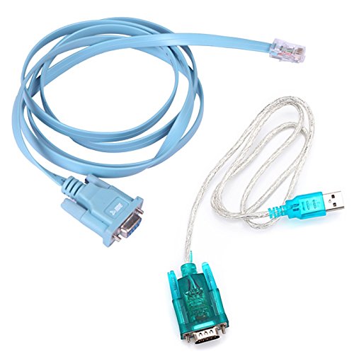 Hde Usb To Serial Interface Cable With Serial To Rj45 Console Adapter Cable For Cisco Routers #TOP2