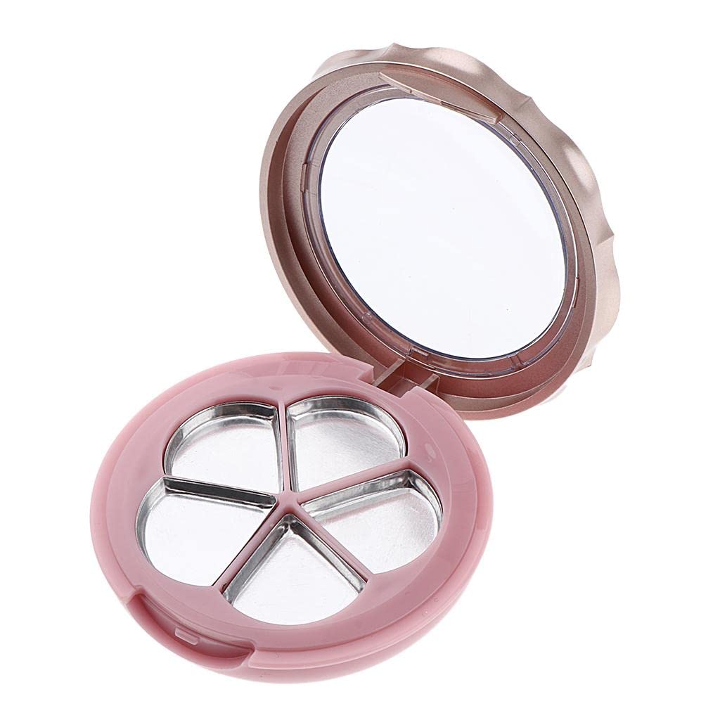 5 slot empty eyeshadow powder blush container diy cosmetic lipstick case box gold orange health & beauty | makeup | makeup tools essories | other makeup tools
