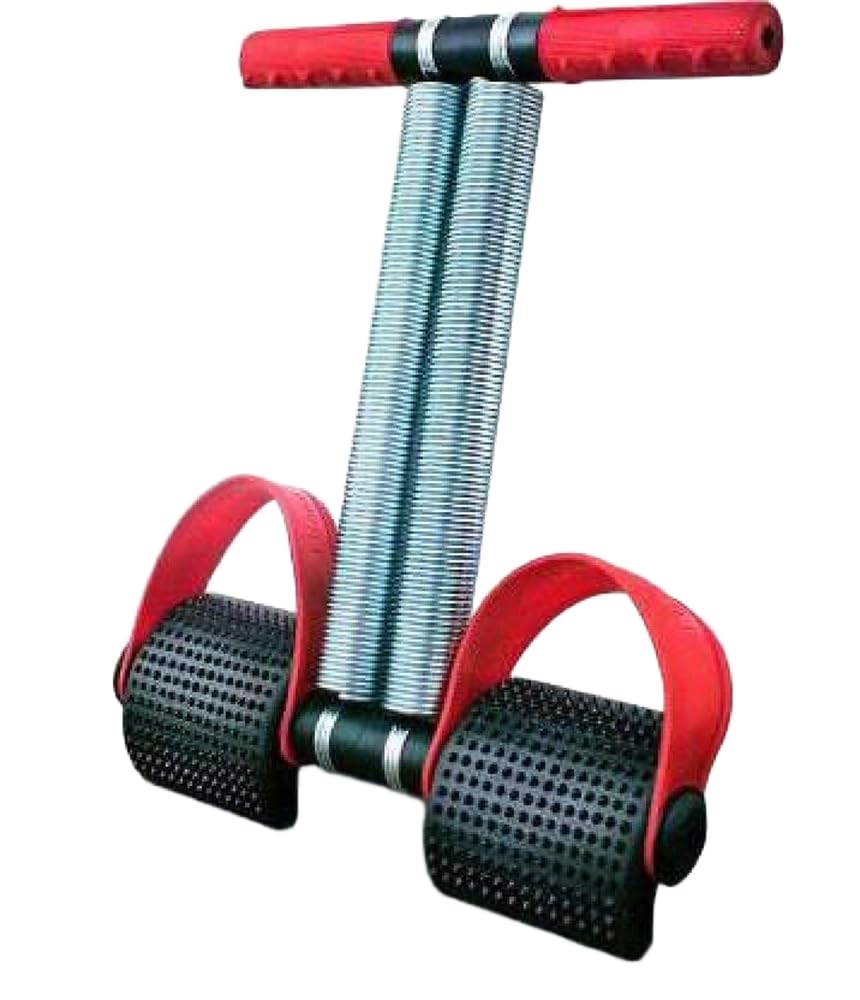 Dinetic Double Spring Tummy Trimmer for Men & Women, Abs Exerciser for Home & Gym Use Ab Exerciser (Black, Red)-picture-18