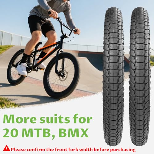 20×1.95 / 20×2.1 / 20×2.25 Bike Tires High-Durability