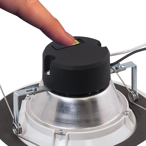 Miniatura 5 de HALO LT 56 pulgadas seleccionable 3CCT (3000-5000K) LED integrado, luz empotrable blanca, ajuste regulable, paquete de 6