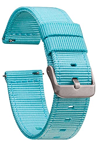 GadgetWraps 14mm Nylon Watch Band with Quick Release Pins – Compatible with Pebble, Fossil, Skagen, Wristology – 14mm Nylon Watch Band (Robin Egg Blue, 14mm) - image 1