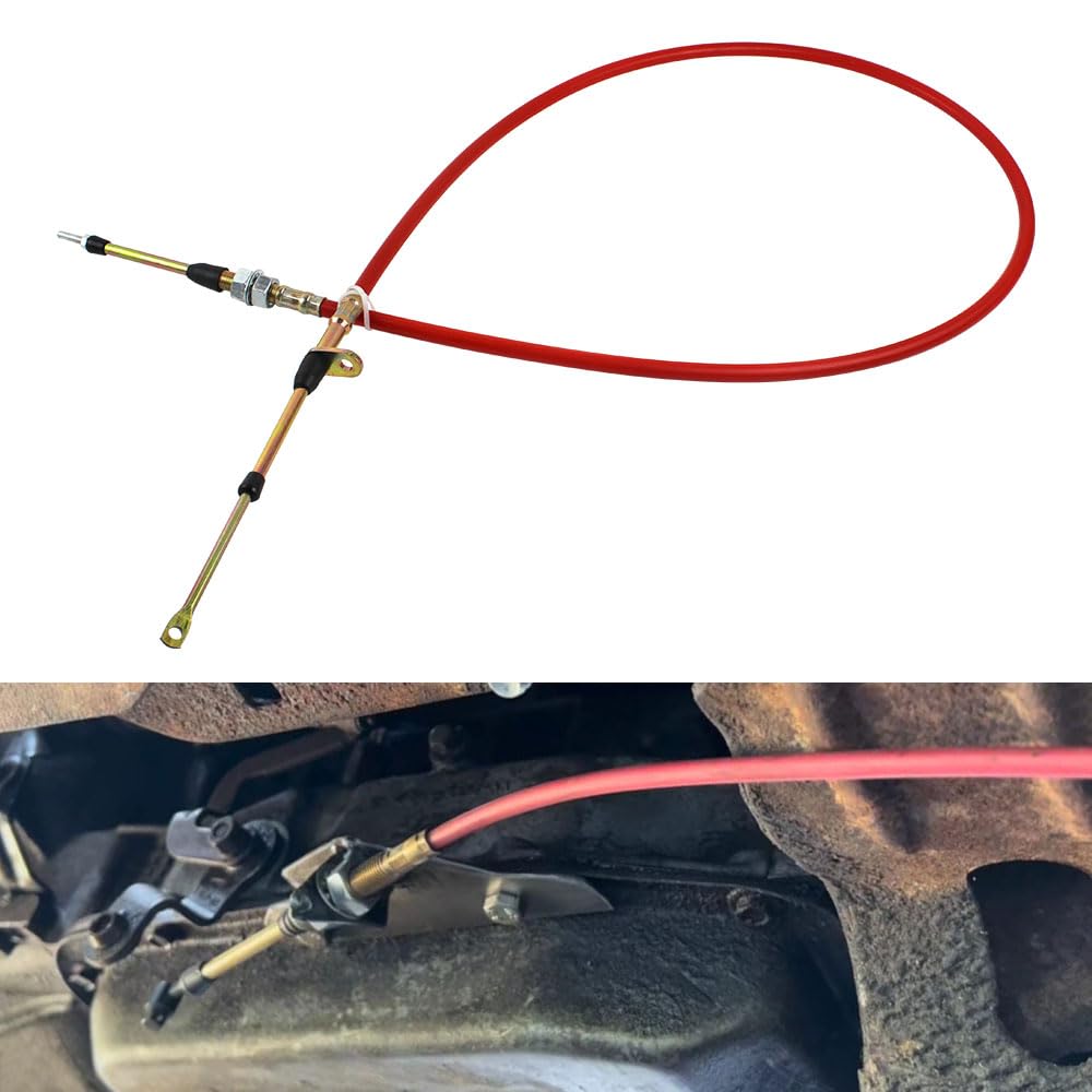 Automatic Transmission Shifter Cable Compatible with B&M Heavy Duty Shifter Cable Eyelet End 0.375" Outer Diameter 5 Ft Long Repalce Af72-1002 BMM-80833