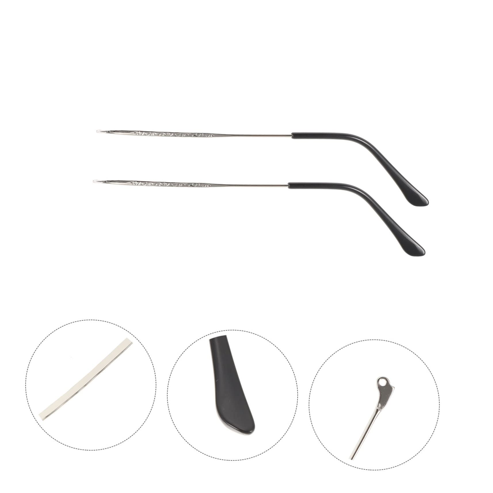 Healeved 5 Pairs Glasses Arm Replacement Replacement Temple Arms Durable Stylish