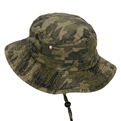 Mg Camouflage Washed Hunting Hat - Camo L #TOP1