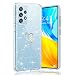 Produktbild CaseLover Hülle für Samsung Galaxy A33 5G, Glitzer Transparent Handyhülle Cute Herz Muster Galvanik Ultra Dünn Weich TPU Silikon Mädchen Schutzhülle Stoßfeste Case für Samsung Galaxy A33 5G Clear B