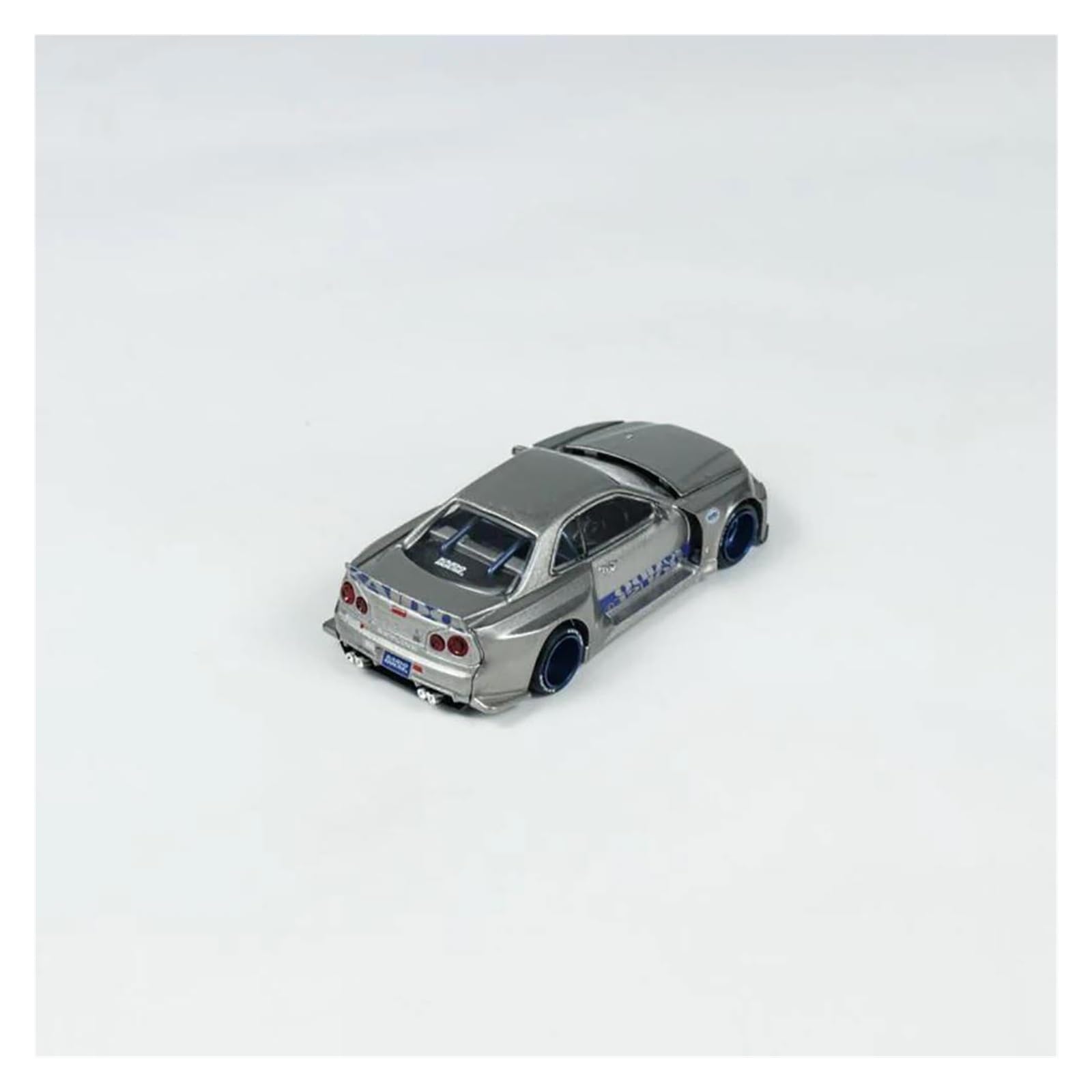 Metallo Scala Replica 1 64 Per Nissan Gtr R34 Modello di auto simulata pressofuso Collezione decorazioni per la casa Hobby Veicoli Giochi Set
