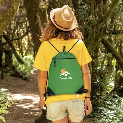 Custom Cinch Pack – Upload Your Design & Text | Personalized Drawstring Backpack for Hiking, Gym & Daily Use2