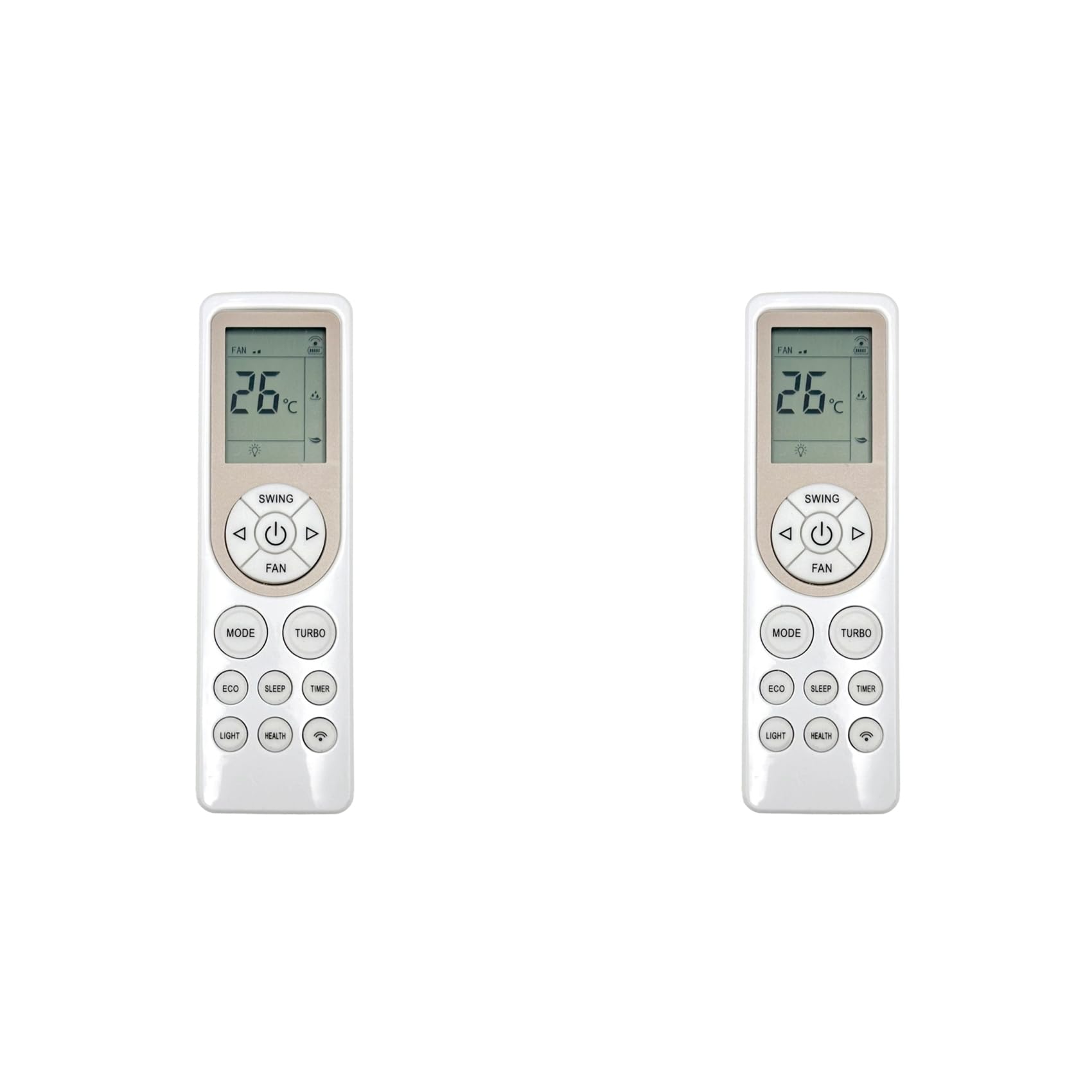 Hndhbfgrt 2X Remote Control RD1A4 for AQUA THERMAL, Airton, TADIRAN, ClimaMania, STARCREST Air Conditioner