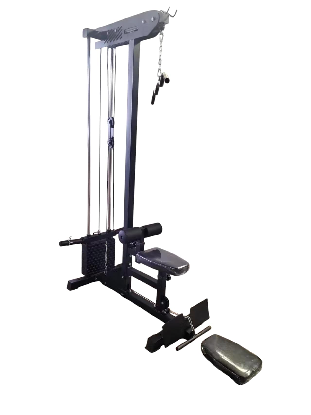 Lat machine pulley pacco pesi 60kg+carico manuale 25-50mm con sedile per pulley a terra incluso!!
