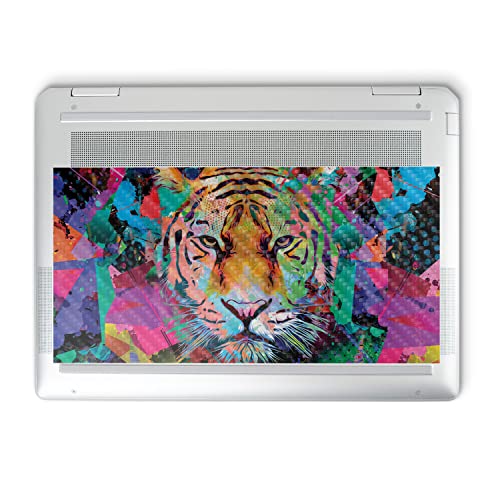 Image of MightySkins Carbon Fiber Skin Compatible with HP Spectre x360 14 inch (2022) Full Wrap Kit - Neon Tiger | Protective, Durable Textured Carbon Fiber Finish | Easy to Apply | Made in The USA