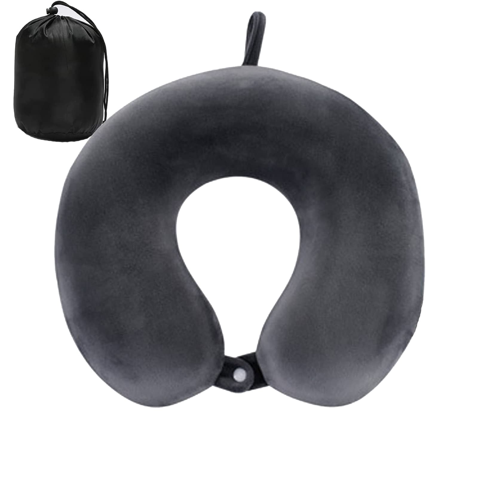 Neck Pillow for Traveling, Upgraded Travel Neck Pillow for Airplane 100% Pure Memory Foam Travel Pillow for Flight Headrest Sleep, Portable Plane Accessories-image-12