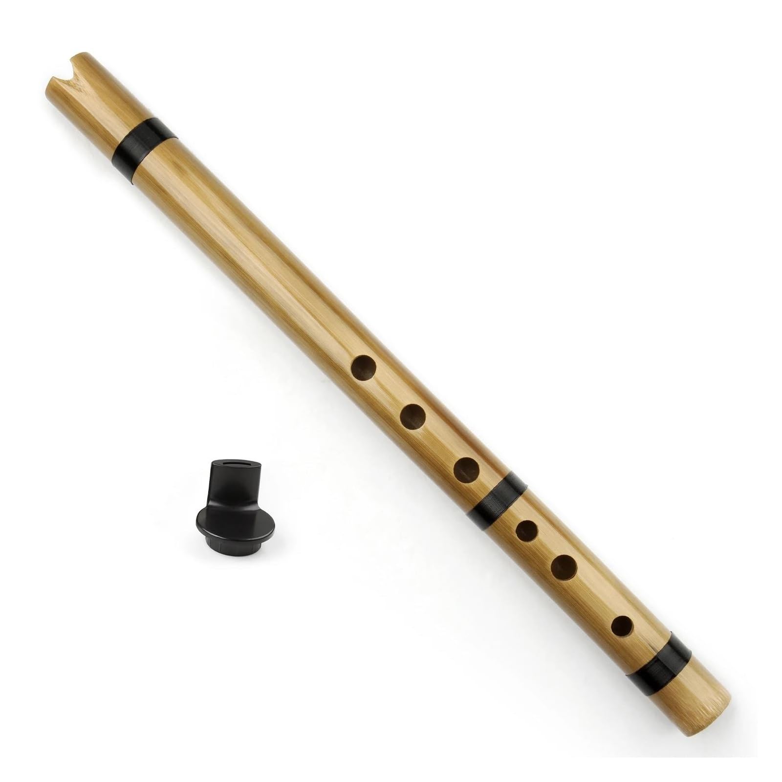 Flauta De Bambú De Madera Flauta De Bambú Clarinete En Clave A Instrumento De Viento Madera Profesional Para Adultos(Akey,2)
