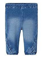 NAME IT Baby - Mädchen Nbfbella Shaped R SWE 2404-tr Noos Jeanshose, Medium Blue Denim, 74 EU