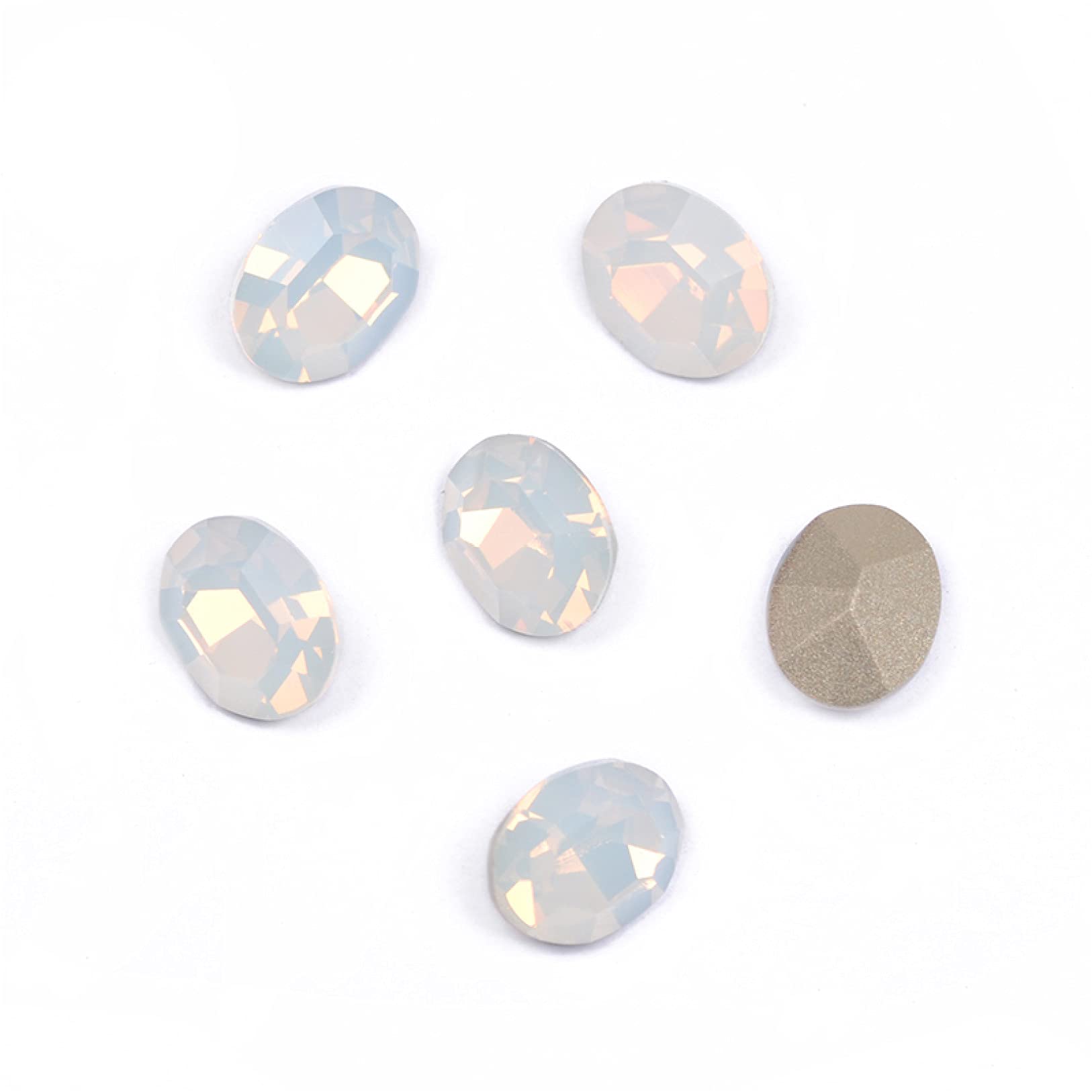 Strass avec griffe K9 ovale 6x8mm à coudre pour éclat durable sur textile