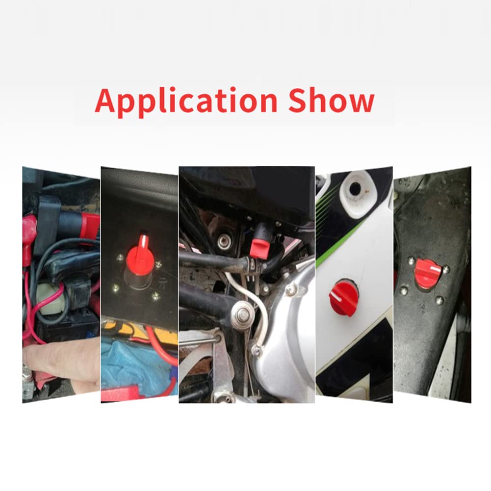 4Pcs 100A Battery Isolator Switch Disconnect Power Cut Off Kill Switches For Car RV Camper Boat Auto Yacht 12-24V (4 PCS)