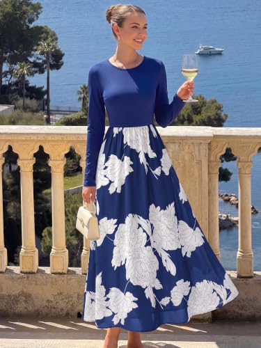 KIRUNDO Women's Long Sleeve Floral Maxi Dress (Various) - image 3
