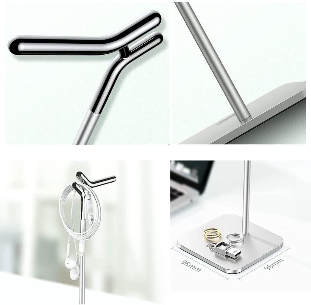 Supporto verticale in metallo per cuffie, supporto per cuffie da tavolo, accessorio multifunzione per cuffie – design elegante e salvaspazio