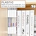 LonlyEagle 6 Pcs Clear A4 File Portable Project Case, Plastic Storage Box for 8.5