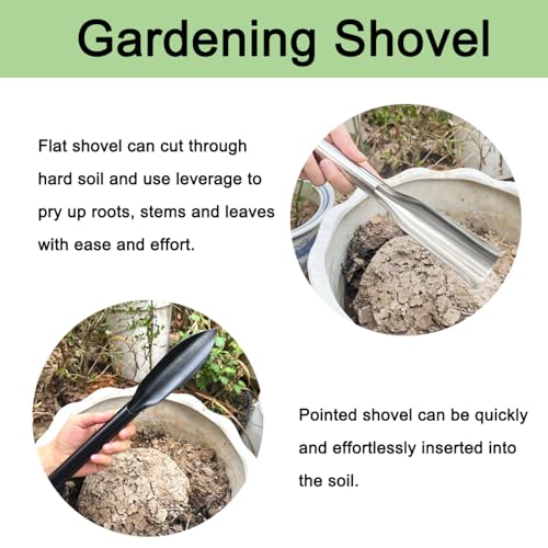 Pala de Jardín Portátil de Acero Carbono y Acero Inoxidable miniatura 3