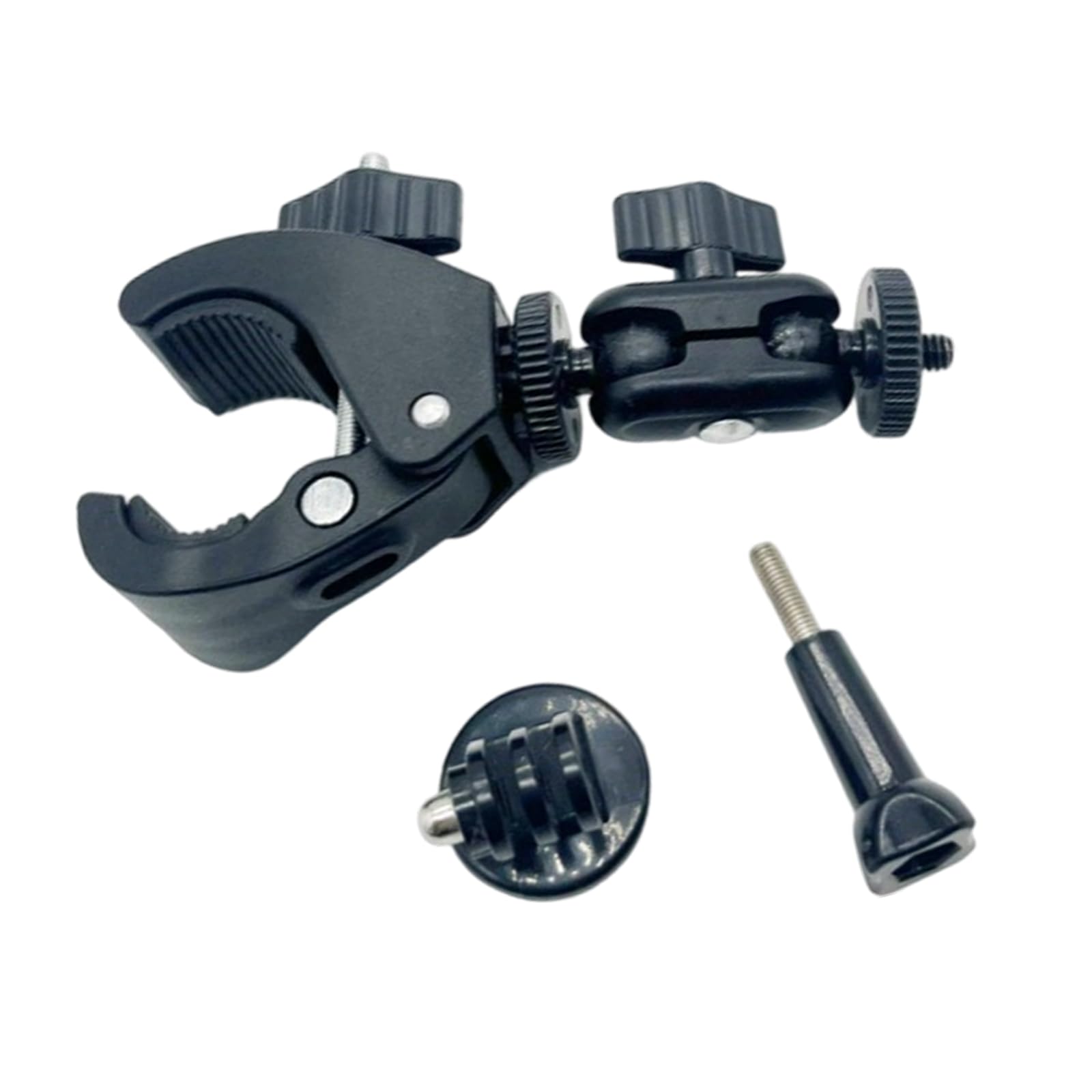 Crffz 360 Strong Clamp Plu Camera Mount Clamp Providing Secure Attachment And Smooth 360 Rotation For Adventure Ridings Strong Grip Camera Bike Clamp