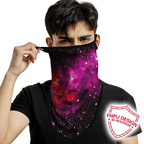 Wtactful SA210016 Colorful Pattern Neck Gaiter Bandana Half Face Mask Scarf Ear Hanging Protection Windproof thumb #4
